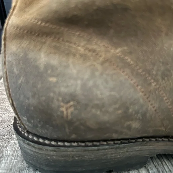 FRYE Men's Brown Leather Lace Up Boots Size 12 - Picture 11 of 14